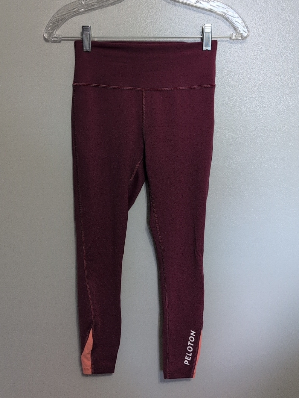 NWOT Peloton Leggings Womens S Small Plum Move Mission Rib Insert Mid